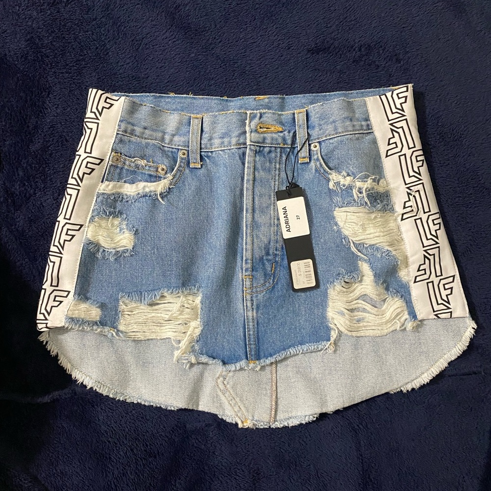 LF brand denim mini skirt